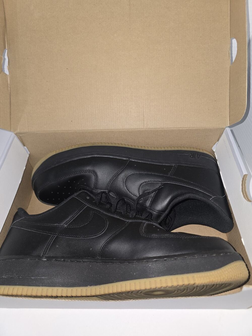 Nike Air Force 1 '07 Black Gum Light Brown DZ4404-001 Men's Size 13 With Box
